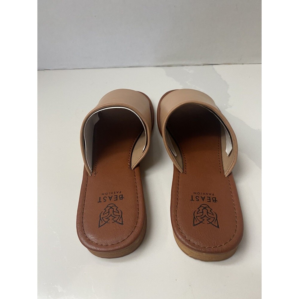 Leather Slide Sandals Blush Color The Beast Brand Size 5.5 - Picture 2 of 6